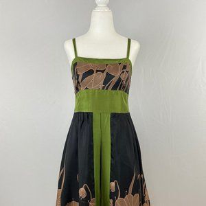 Anthropologie Hype black silk dress w pockets Sz 6